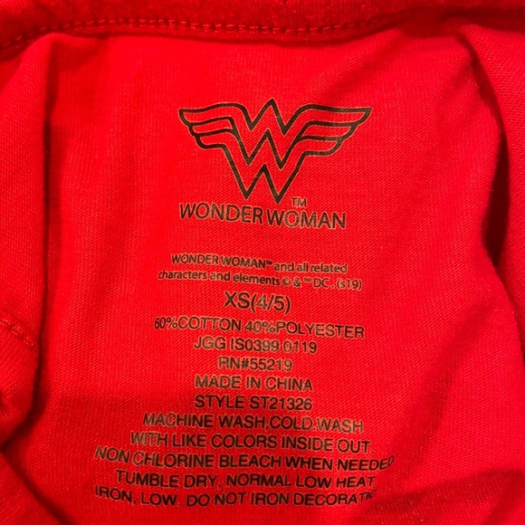 Wonder Woman Red Tank Top with Rainbow Logo - Picture 6 of 8